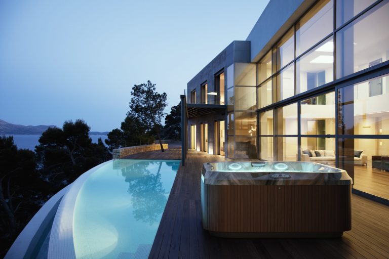 Jacuzzi Hot Tub Installation on Deck